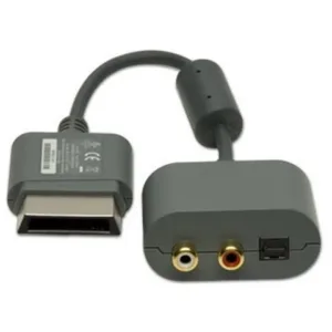 Audio adapter for Xbox 360 Microsoft Optical L/R audio RCA replacement